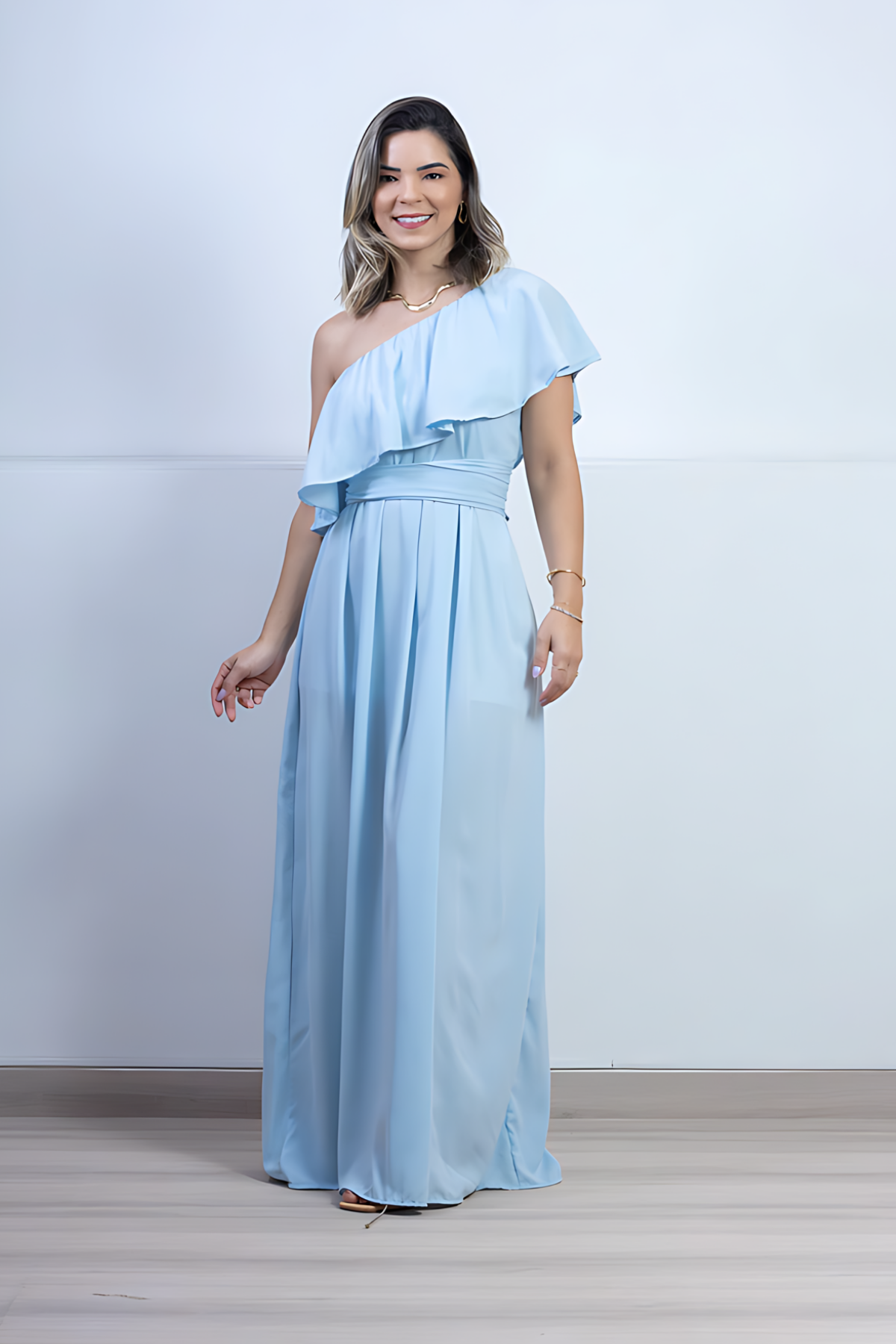 Vestido Longo Ombro Único - Melina