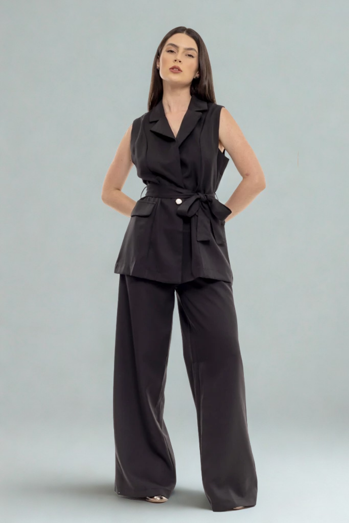 Conjunto Alfaiataria Blazer Colete e Calça - Lorena