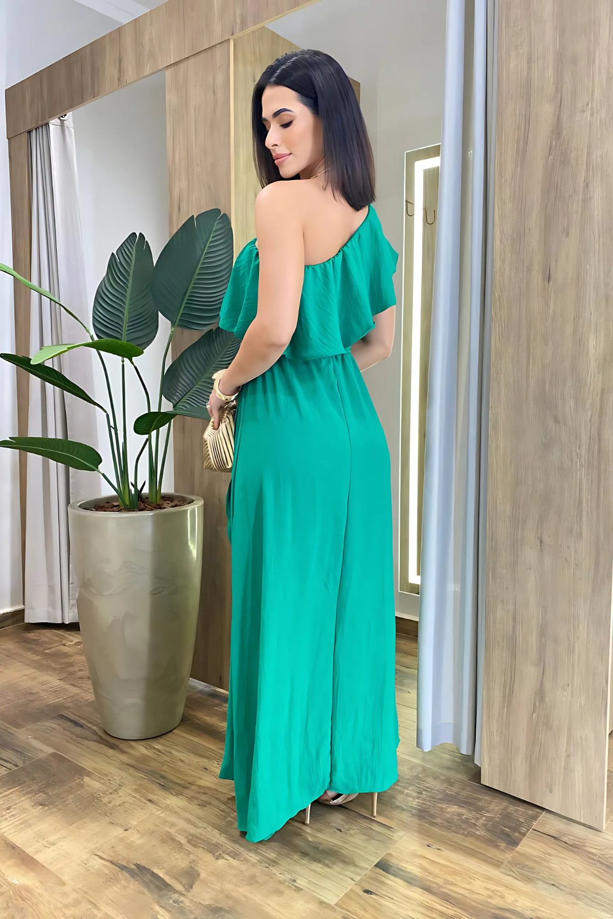 Vestido Longo Ombro Único - Melina