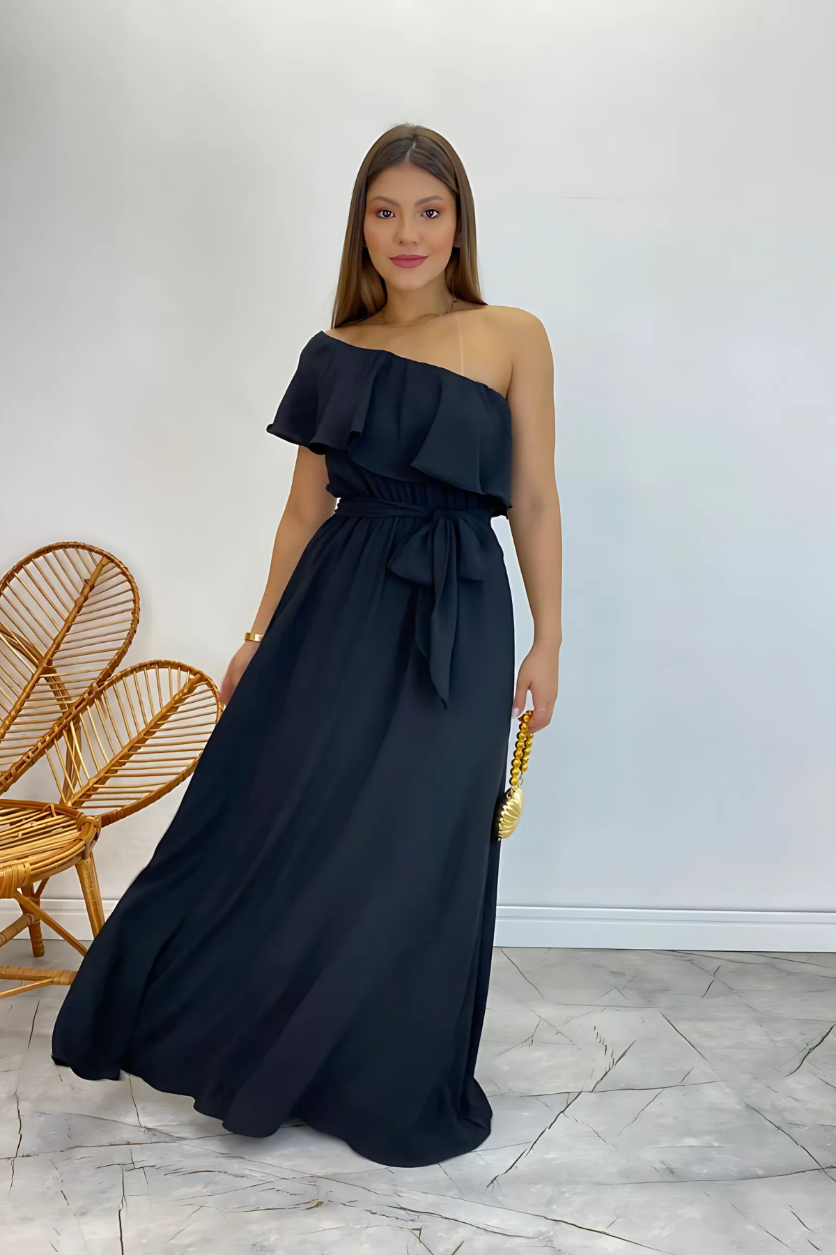 Vestido Longo Ombro Único - Melina