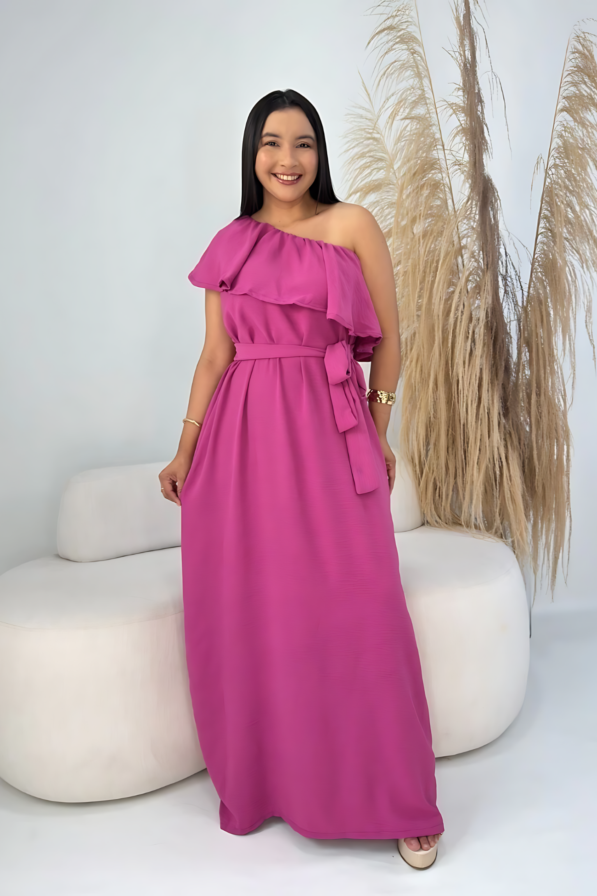Vestido Longo Ombro Único - Melina