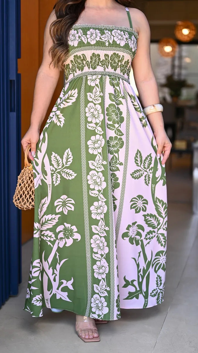 Vestido Longo De Lastex Alcinha De Amarrar - Scarlety