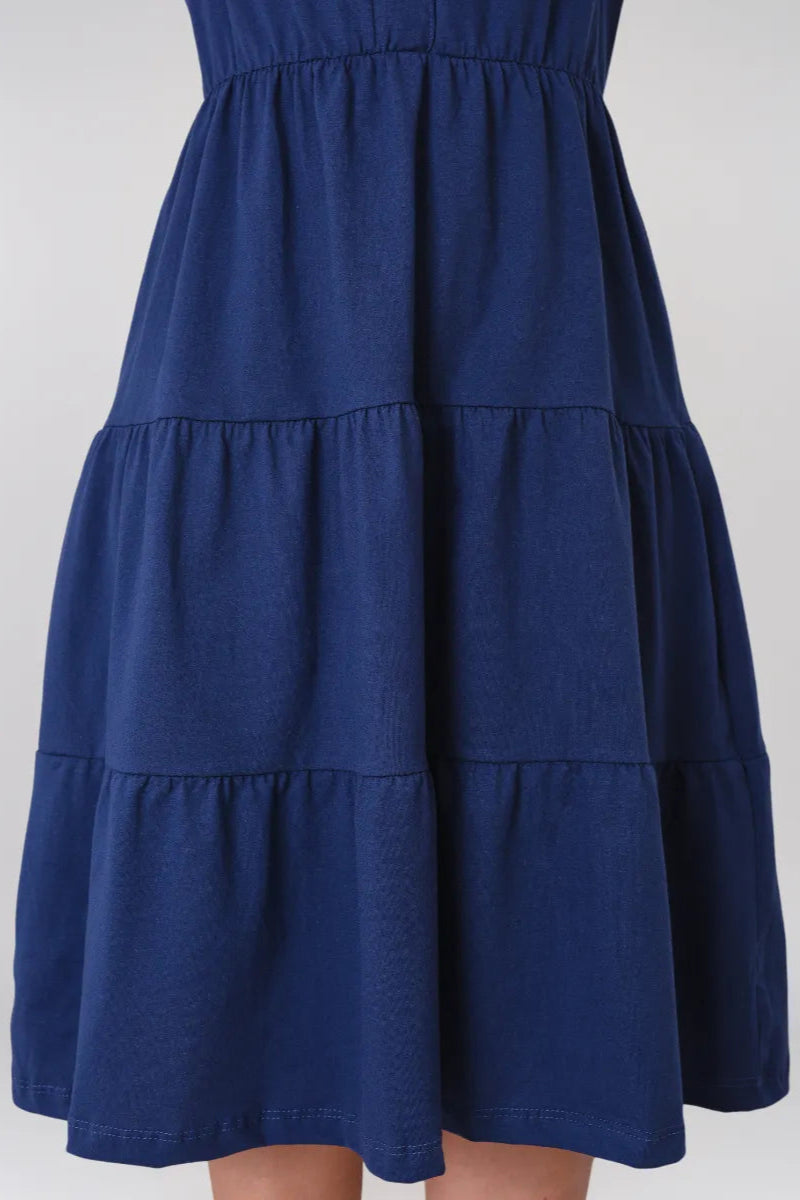 Vestido Feminino Midi Moda Evangélica Soltinho Confortável - Manuela