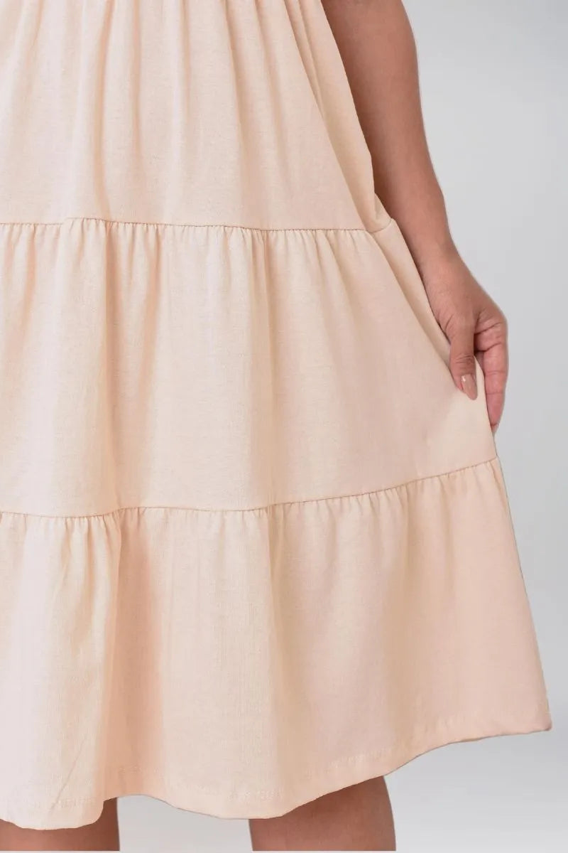 Vestido Feminino Midi Moda Evangélica Soltinho Confortável - Manuela