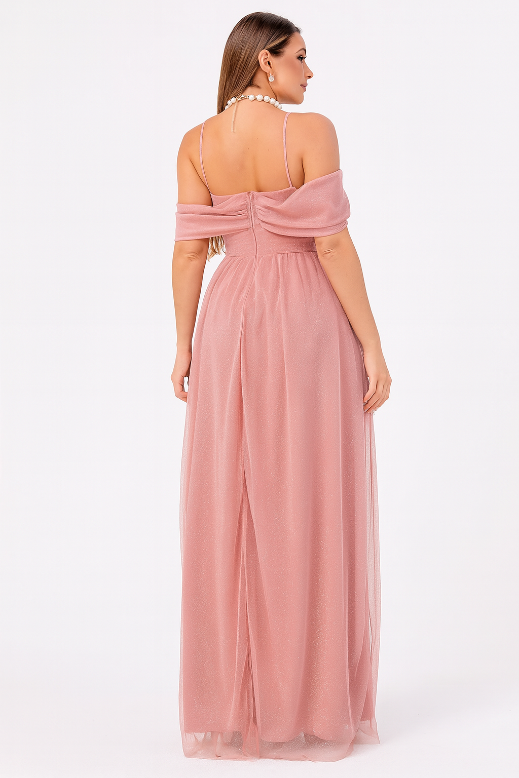 Vestido Longo de Tule - Anastacia