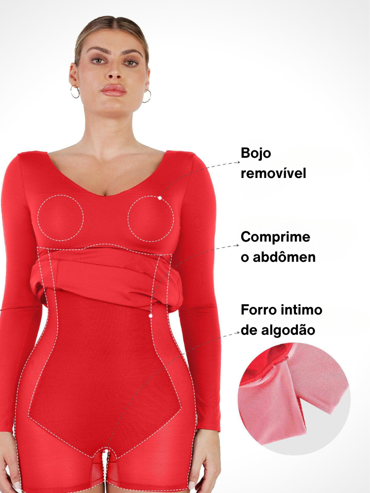 Vestido Com Forro de Compressão - Adállia