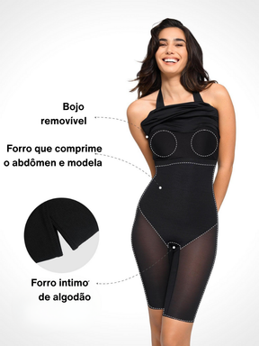 Vestido Com Forro de Compressão - Saphira