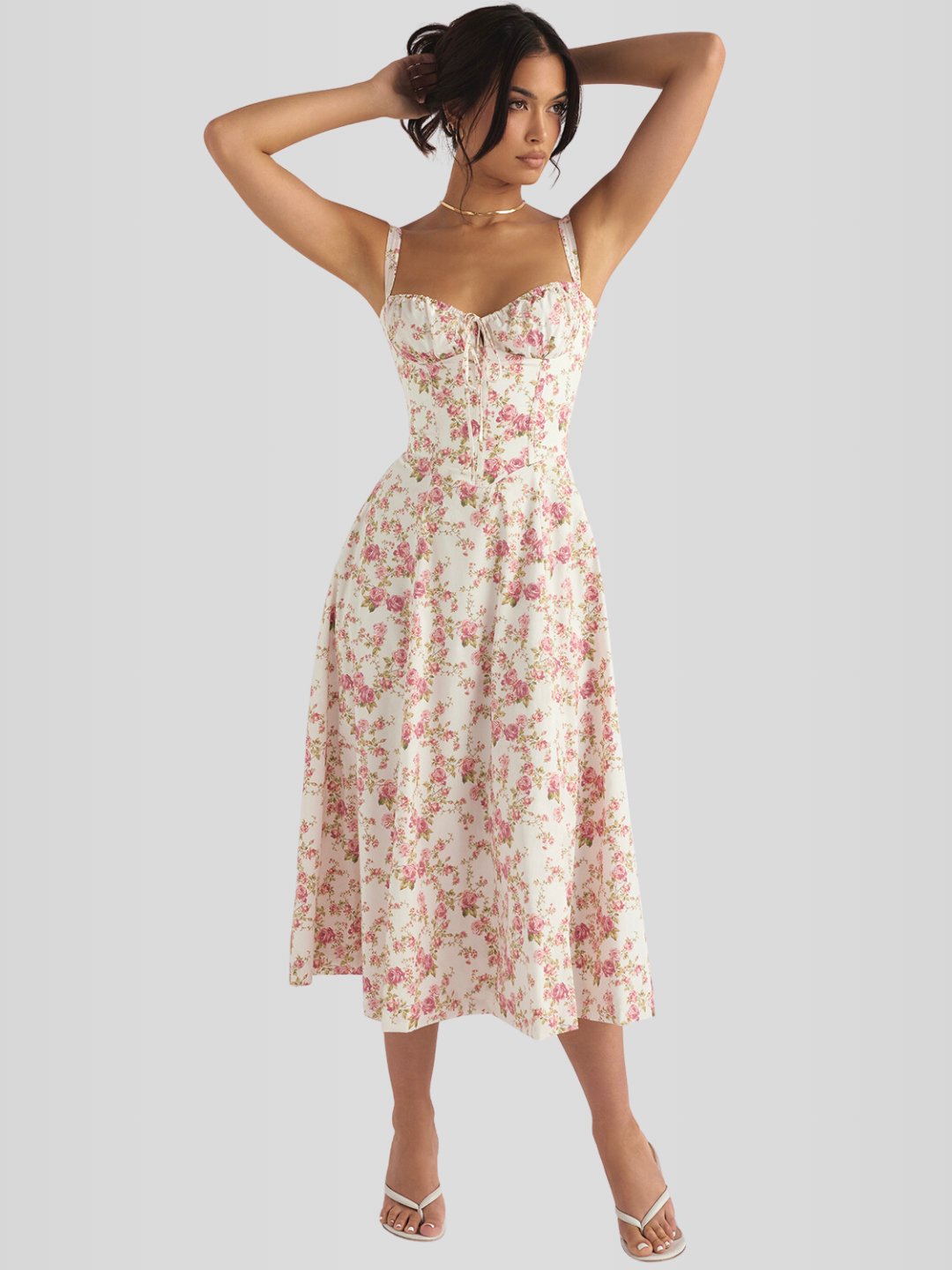 Vestido Midi Floral Camila