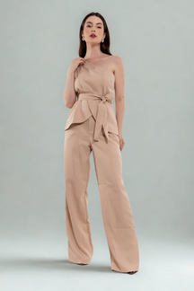 Conjunto Alfaiataria Calça e Blusa Ombro Único Assimétrico - Kessia