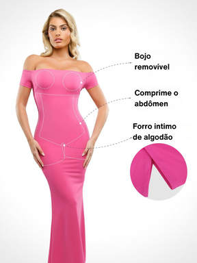 Vestido Com Forro de Compressão - Emma