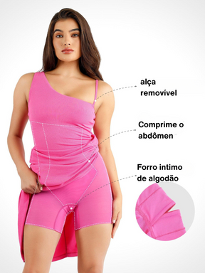 Vestido Com Forro de Compressão - Aime