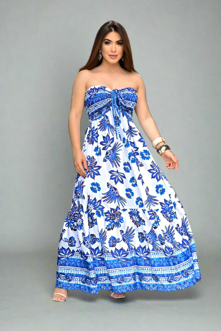 Vestido Longo Tomara Caia Com Alça Regulável - Luna