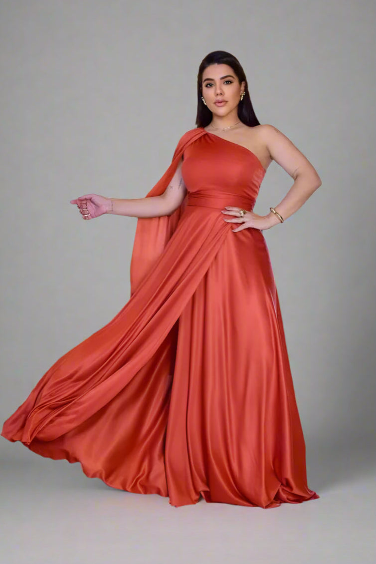 Vestido Feminino Longo Com Capa Festa Madrinha Casamento - Mari