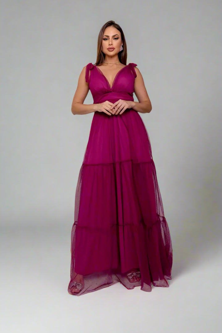 Vestido Longo Para Casamento Madrinha Formatura - Maria