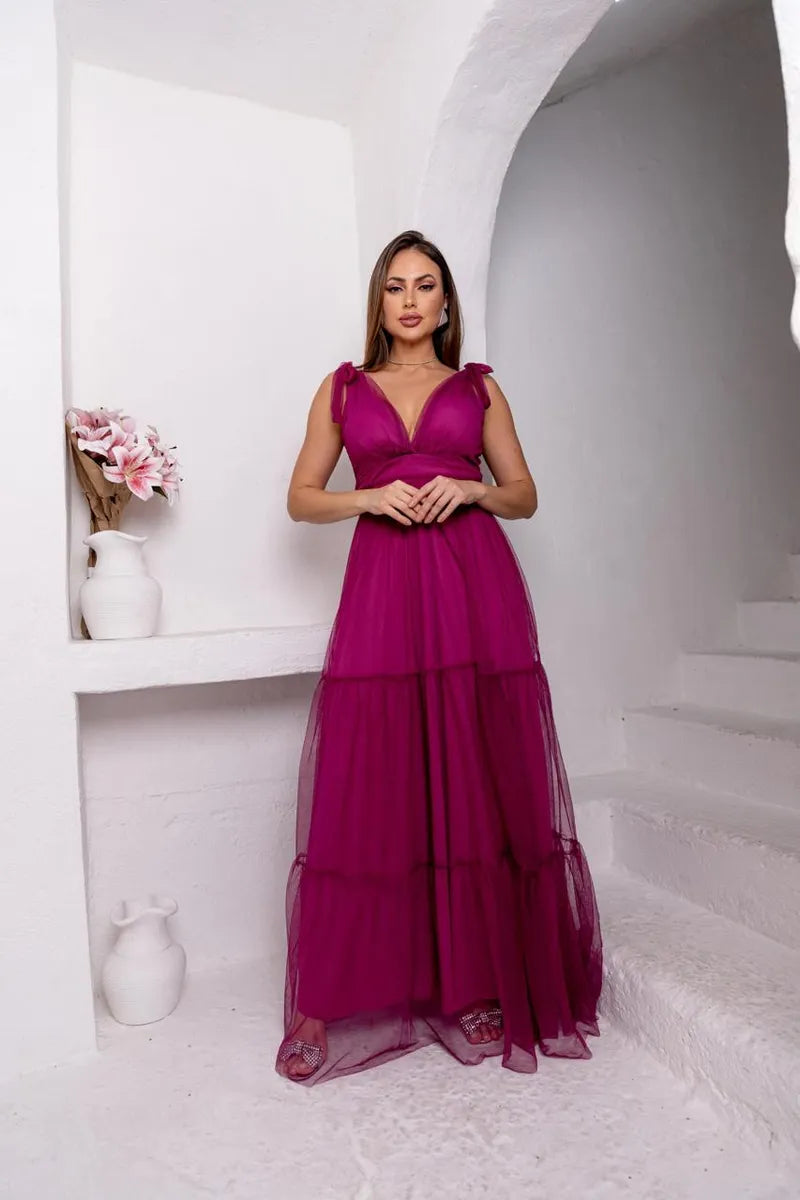 Vestido Longo Para Casamento Madrinha Formatura - Maria