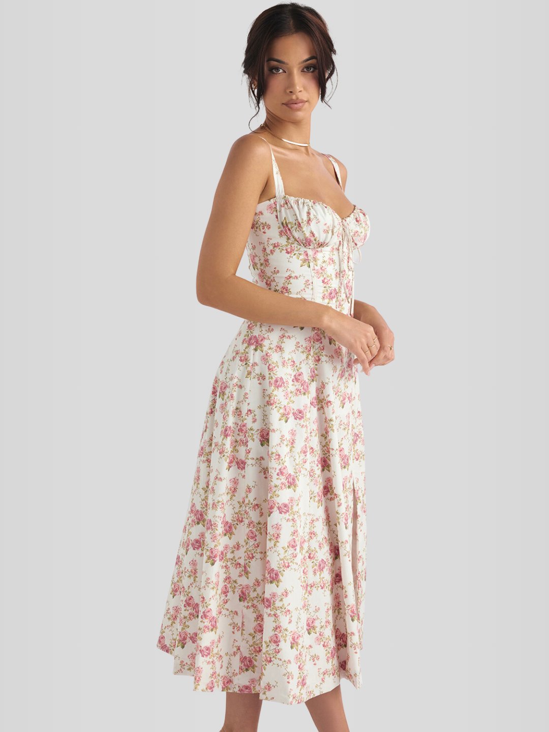 Vestido Midi Floral Camila