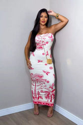 Vestido Longo Florido Tomara que Caia - Emma