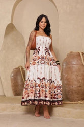 Vestido Longo Florido Tomara que Caia - Ravena
