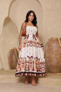 Vestido Longo Florido Tomara que Caia - Ravena