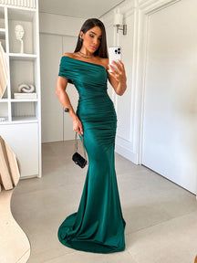 Vestido Longo Ombro Único Com Fenda - Pietra