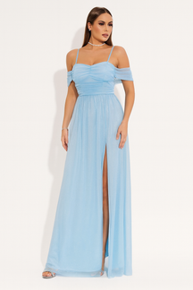 Vestido Longo de Tule - Anastacia
