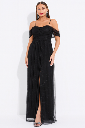 Vestido Longo de Tule - Anastacia