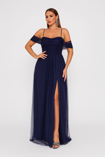 Vestido Longo de Tule - Anastacia